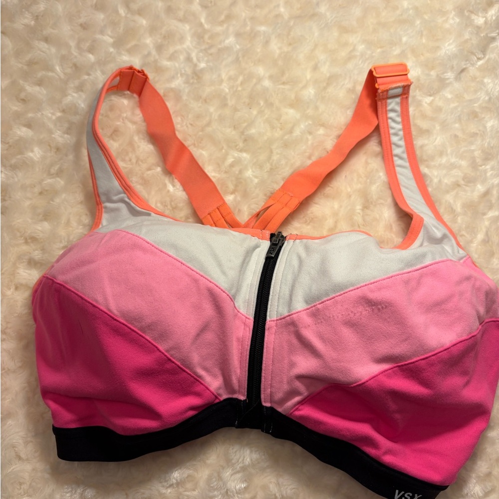 Victoria's Secret Pink and Orange Sports Bra